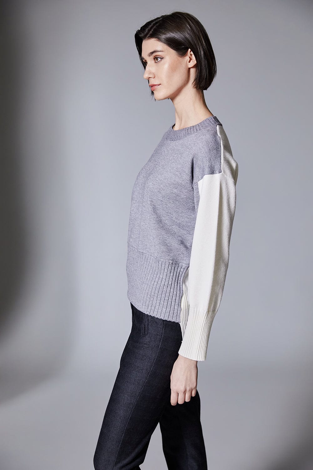 PERUZZI Two Tone Rib Knit