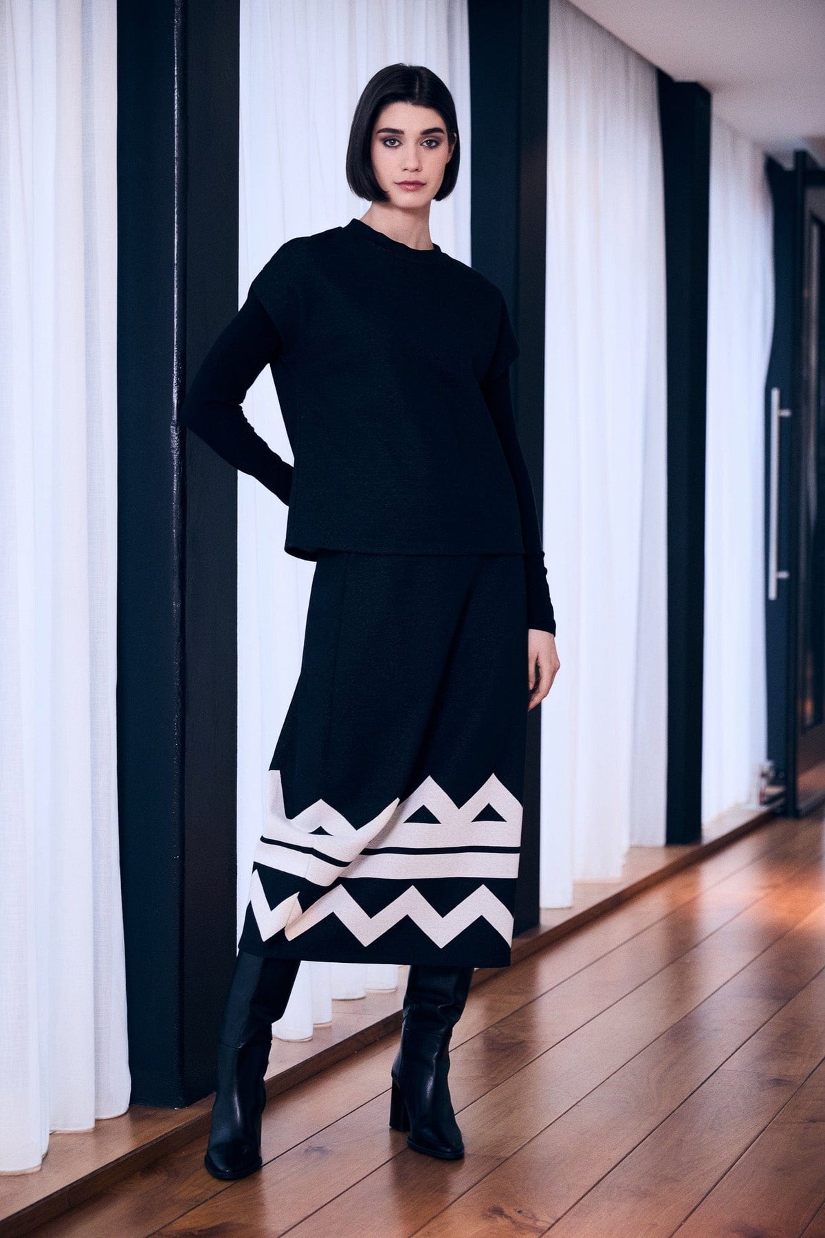 PERUZZI Zig Zag Skirt