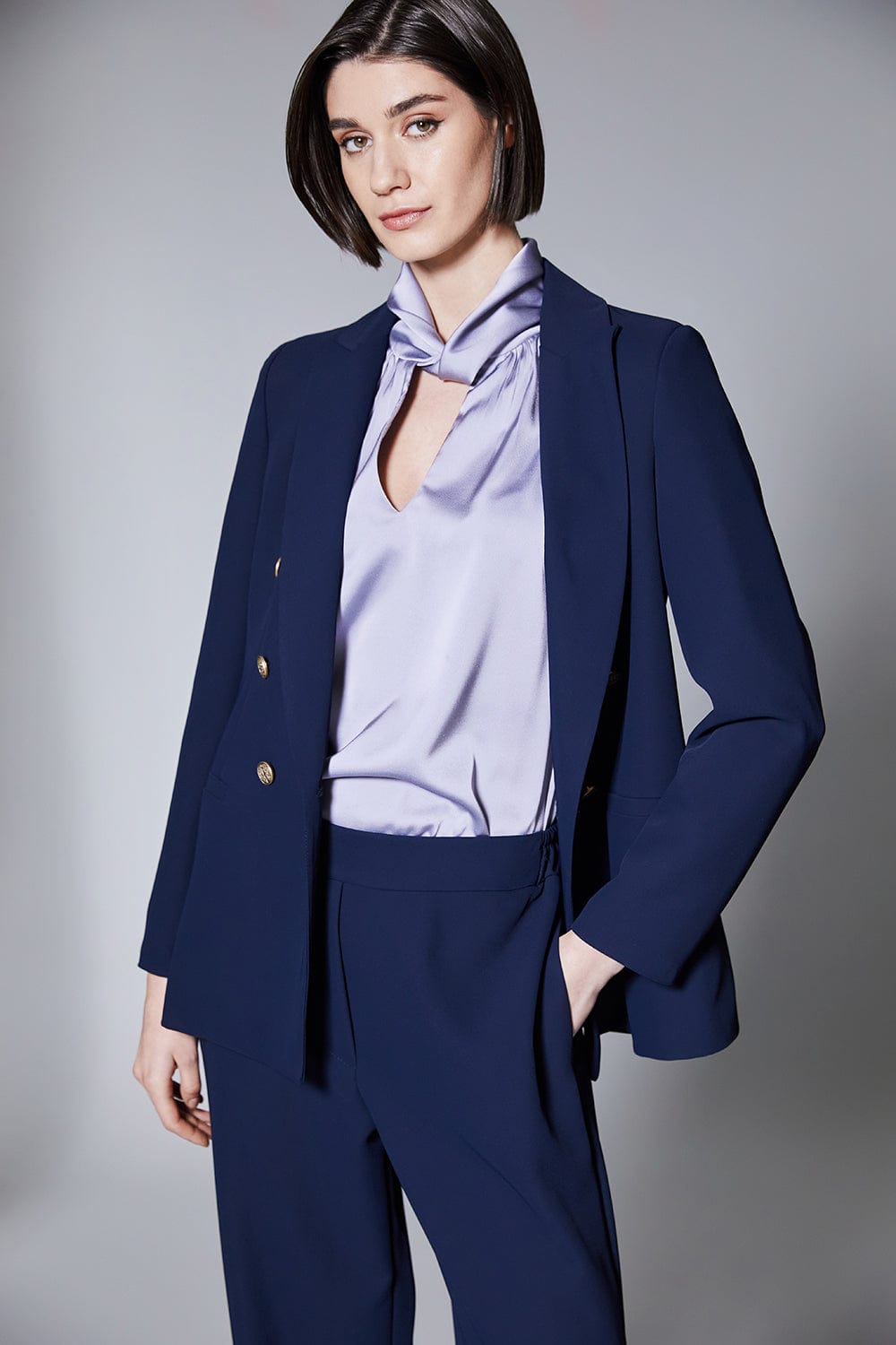 PERUZZI Twist Neck Top