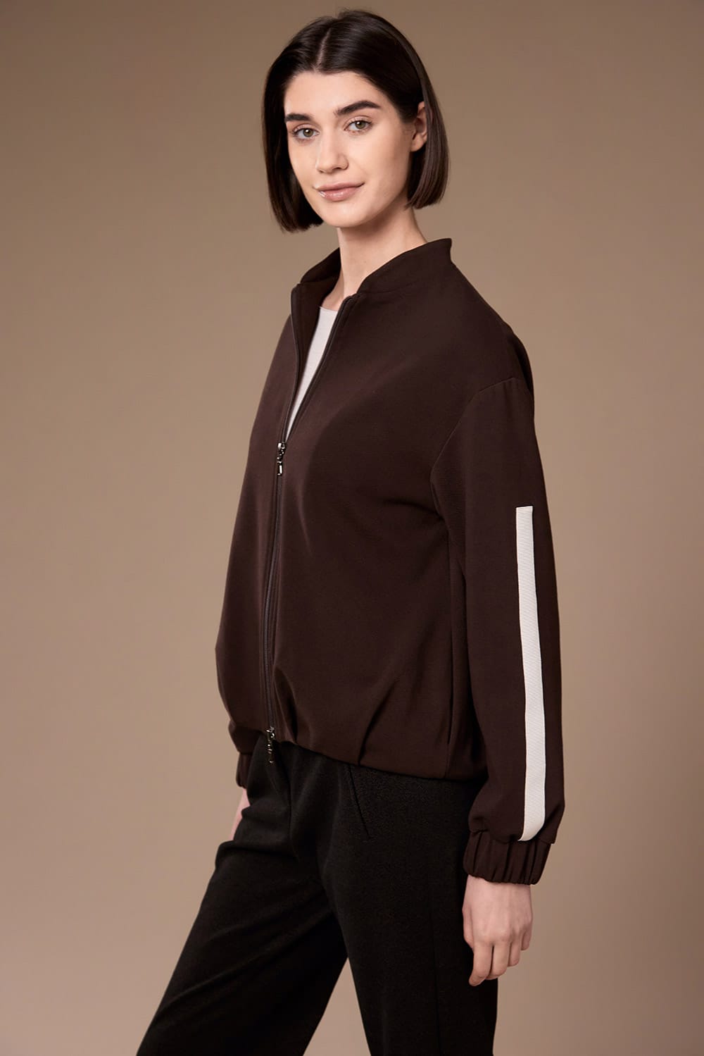 Peruzzi Stripe Blouson Jacket