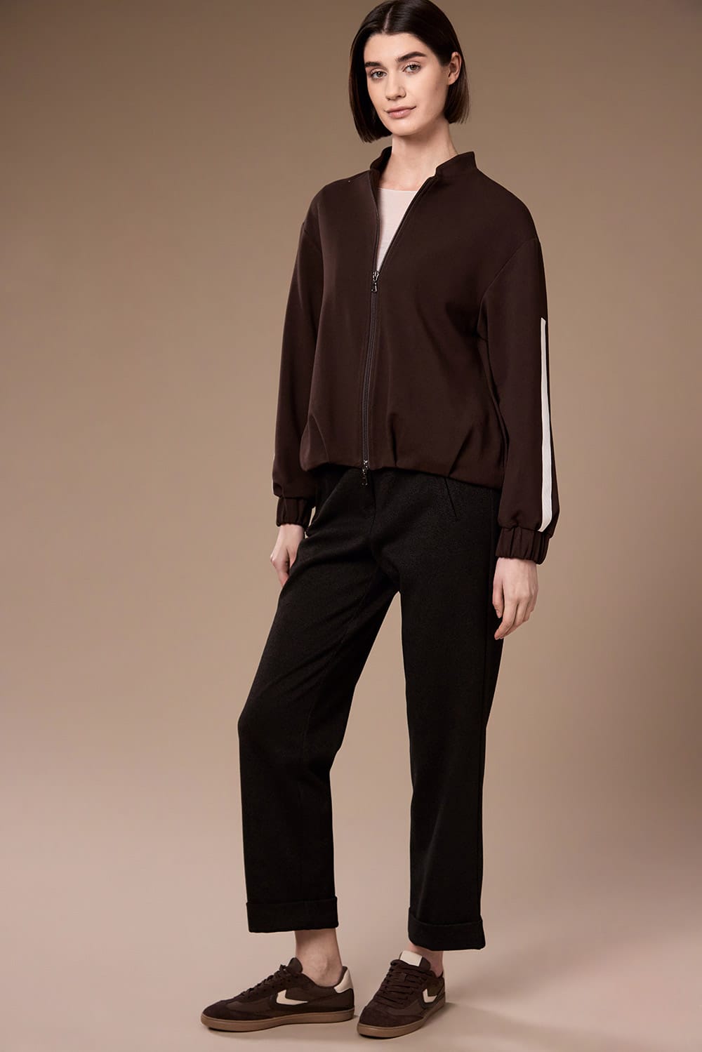 Peruzzi Stripe Blouson Jacket