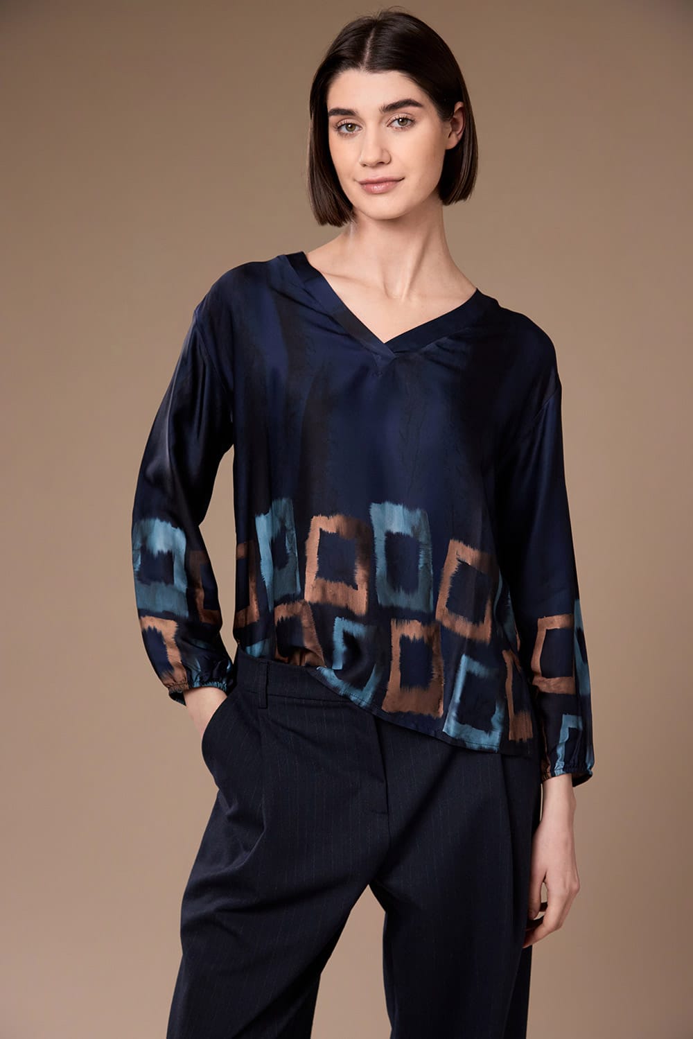 Peruzzi Shadow Stripe Barrel Trouser