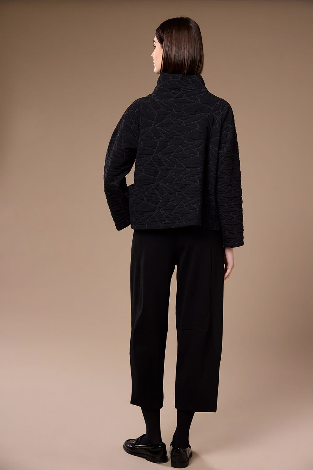 Peruzzi Textured Cross Over Jacket