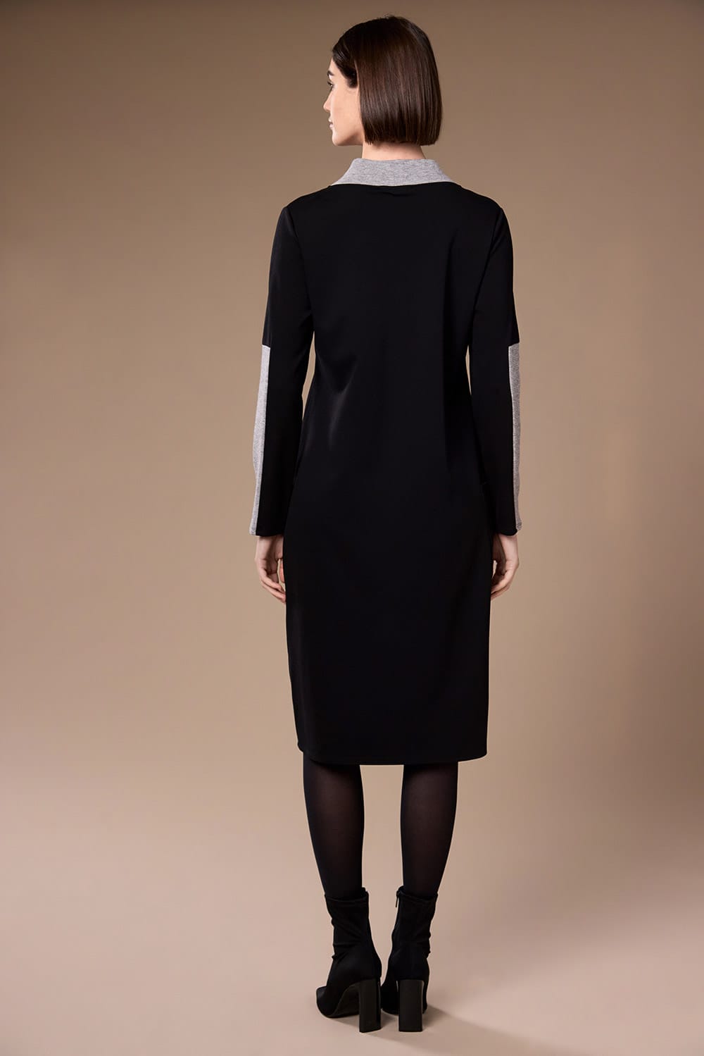 Peruzzi Two Tone V-Neck Dress
