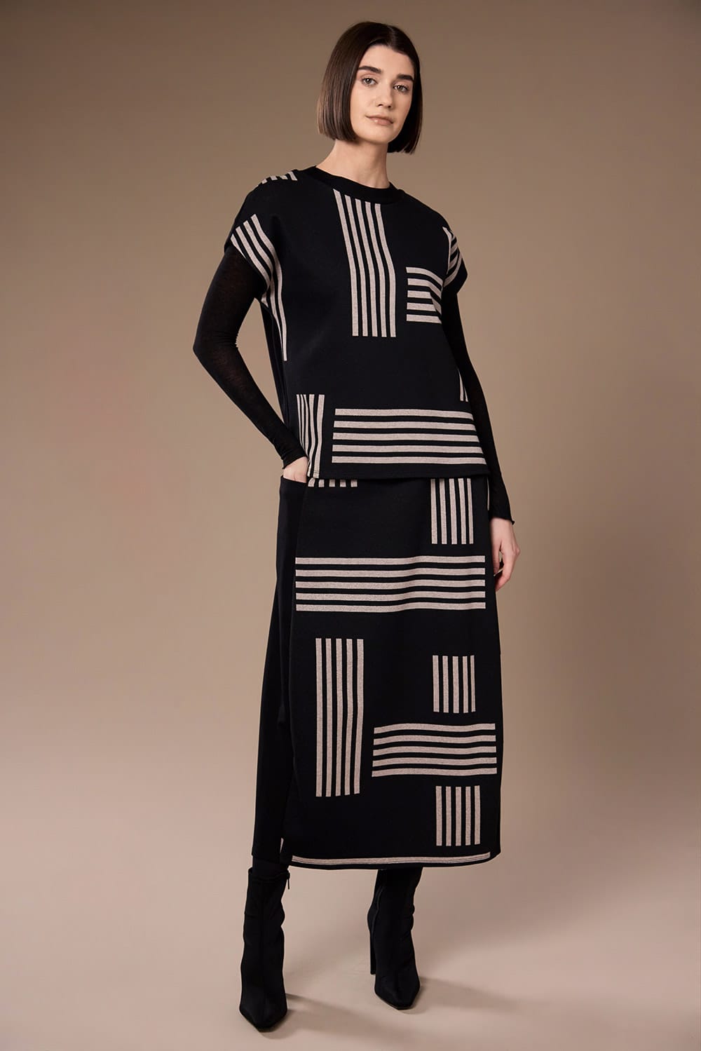 Peruzzi Alternative Stripe Skirt