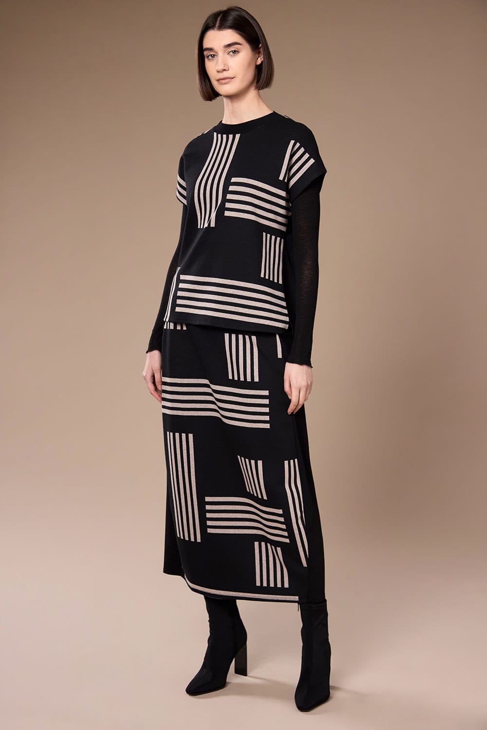 Peruzzi Alternative Stripe Skirt
