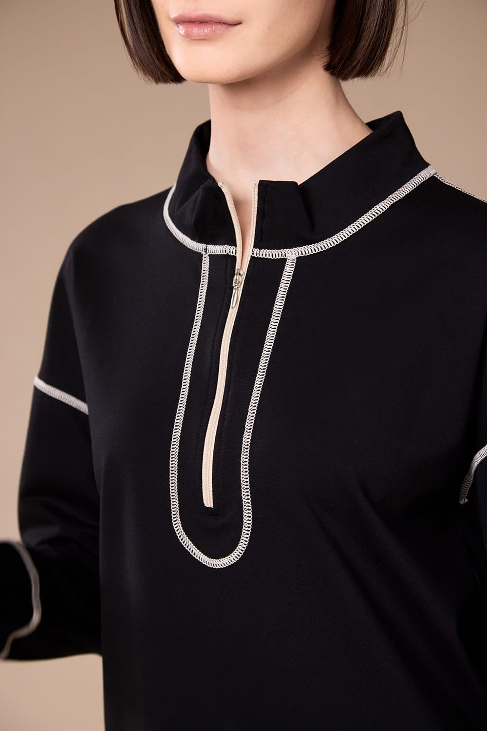 Peruzzi Contrast Stitch Top
