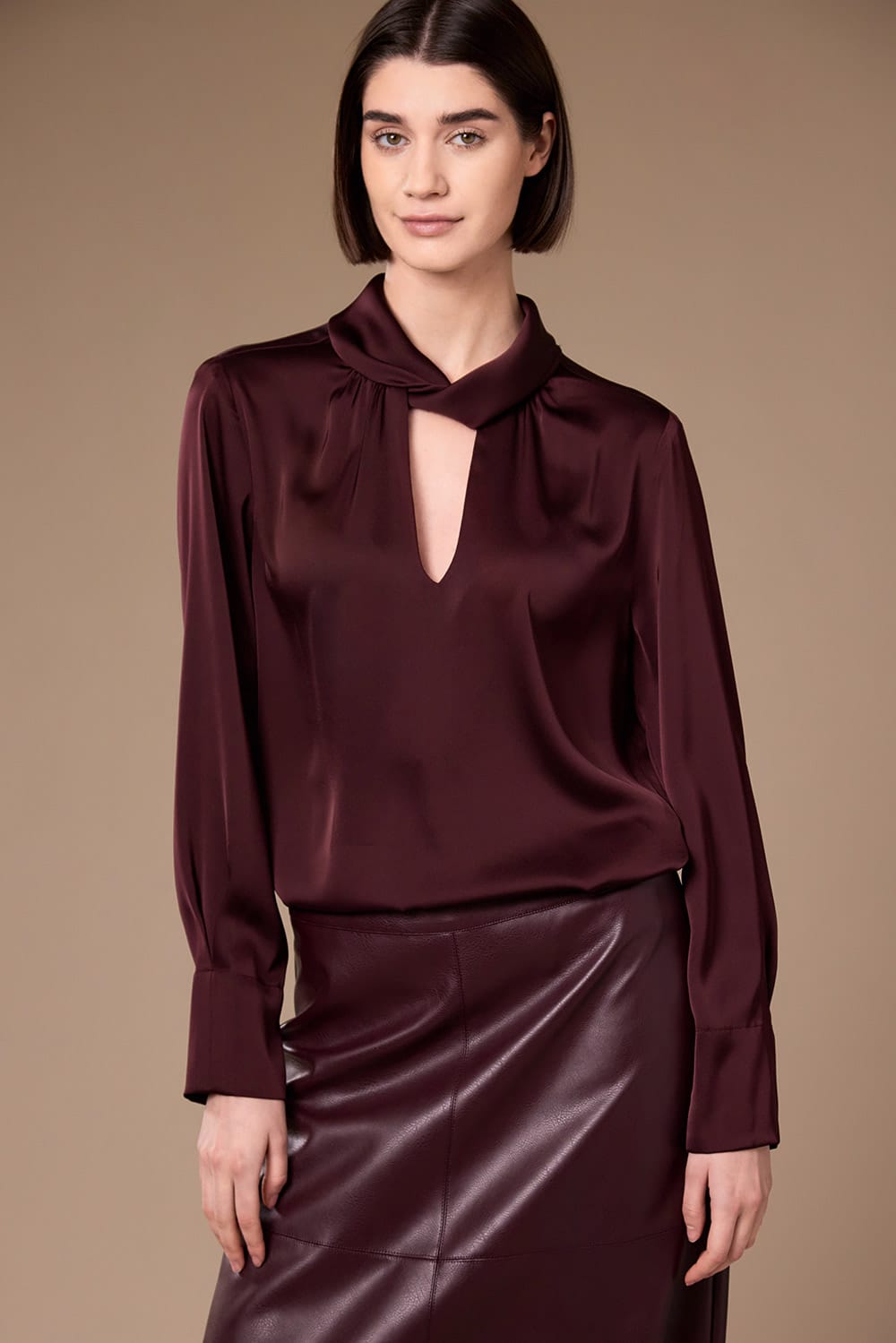 Peruzzi Long Sleeve Twist Top