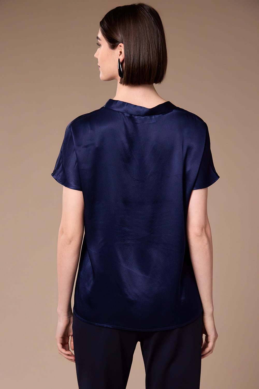 Peruzzi V-Neck Satin Top