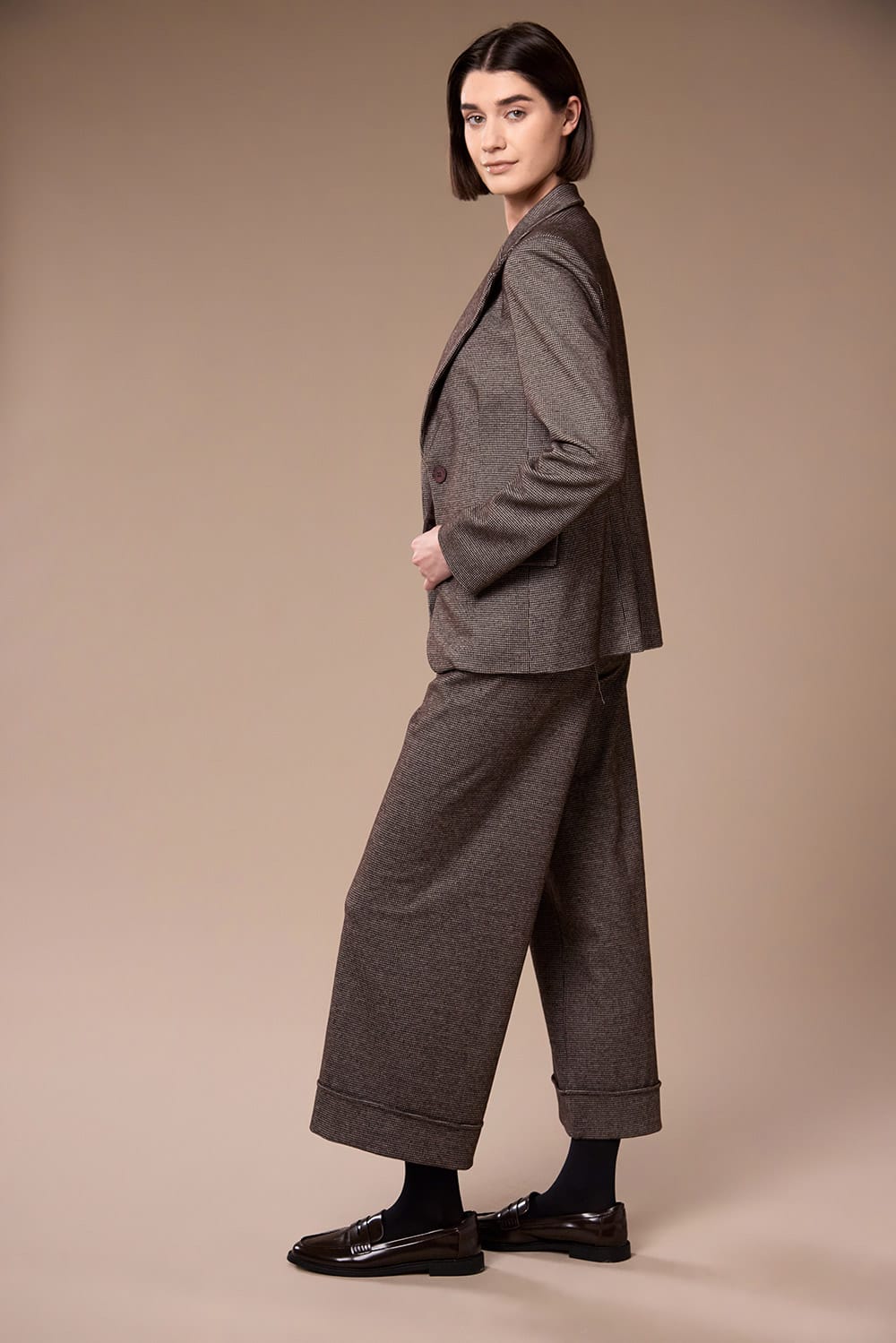 Peruzzi Mini Houndstooth Blazer