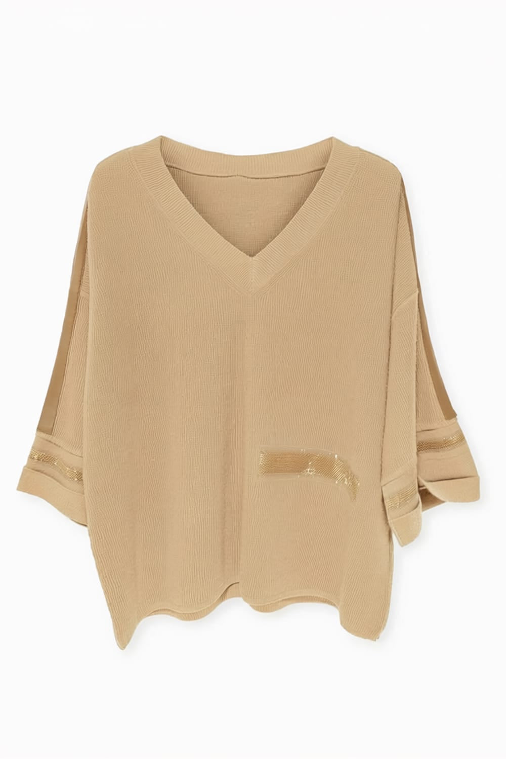 Peruzzi Pleather Trim Knit
