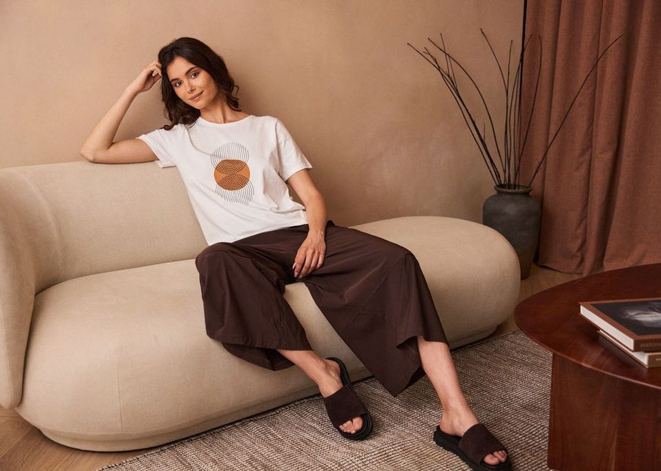 PERUZZI Circle Print Top