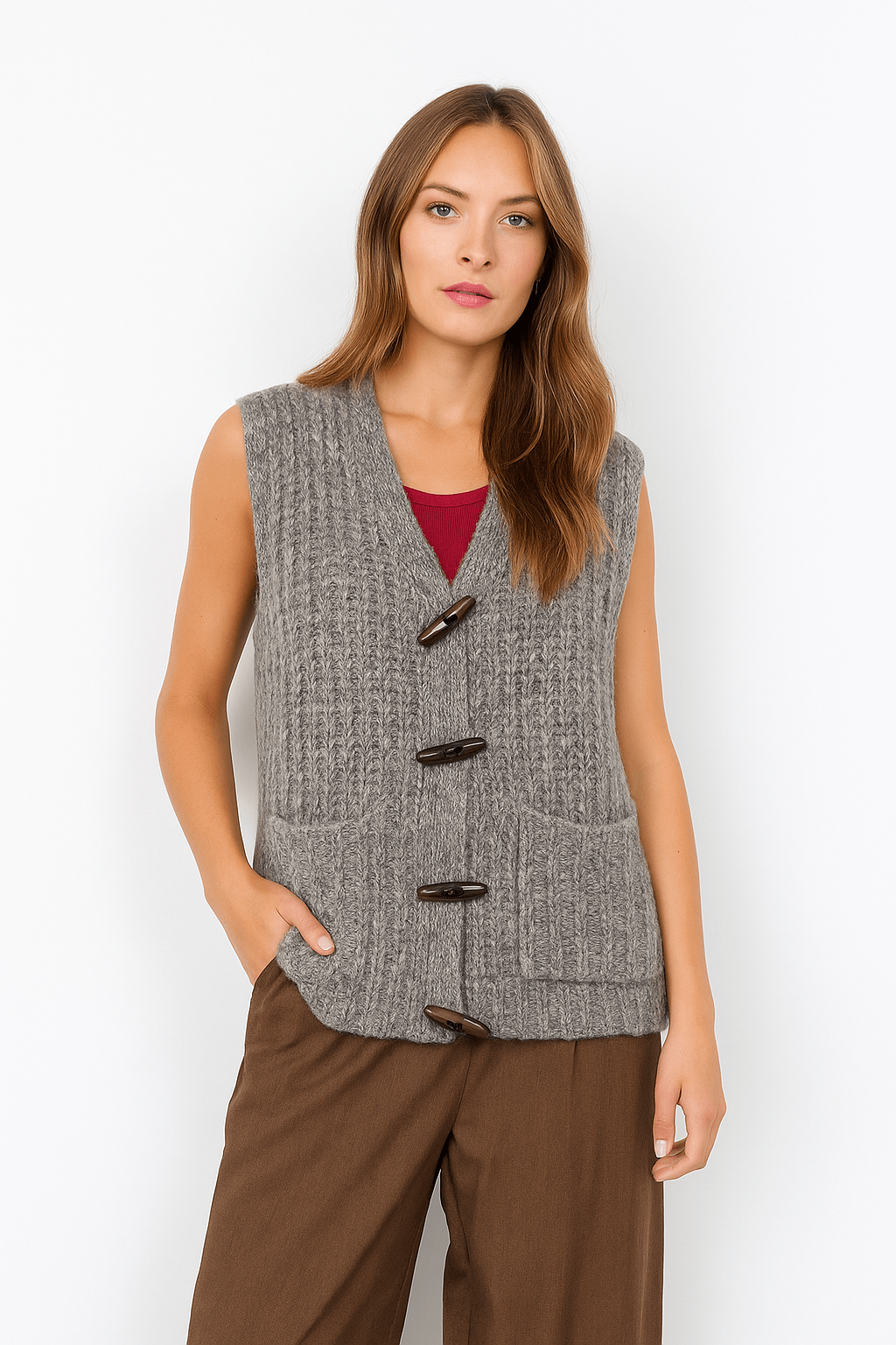 Soyaconcept Duffle Button Gilet