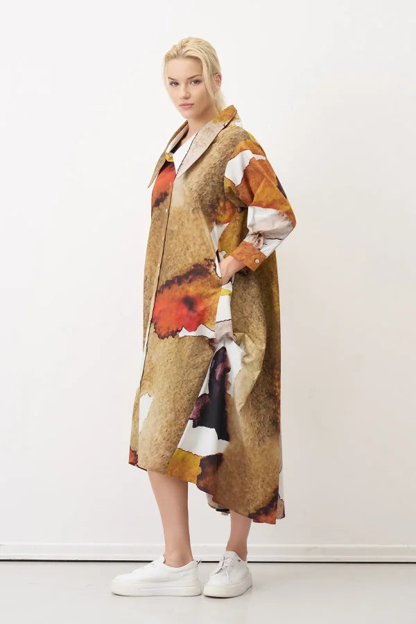 BIZE Glass Print Coat