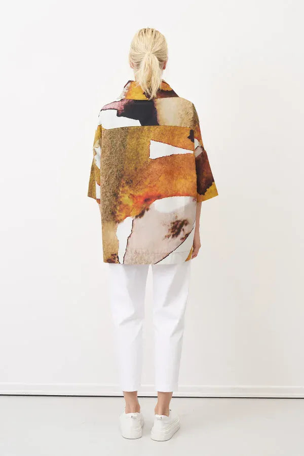 BIZE Glass Print Top