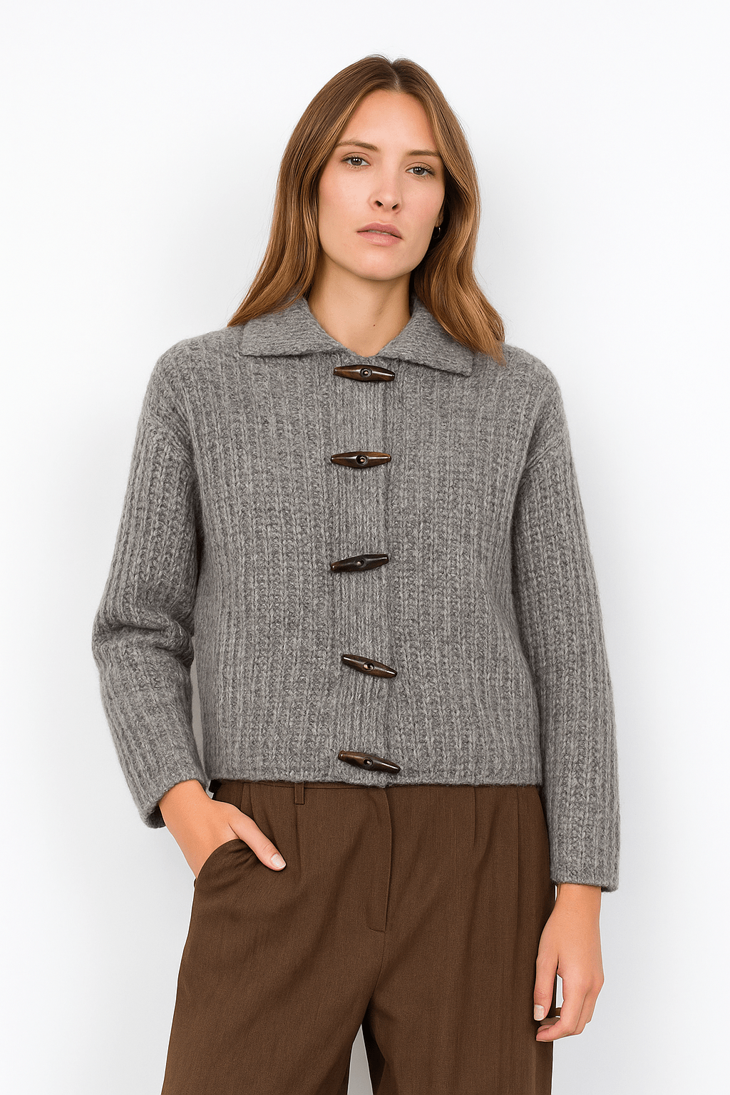 Soyaconcept Duffle Button Chunky Knit