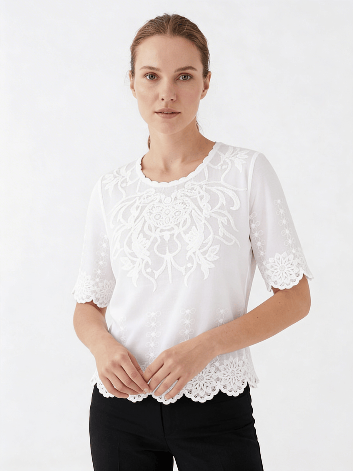 Kartner Scallop Top