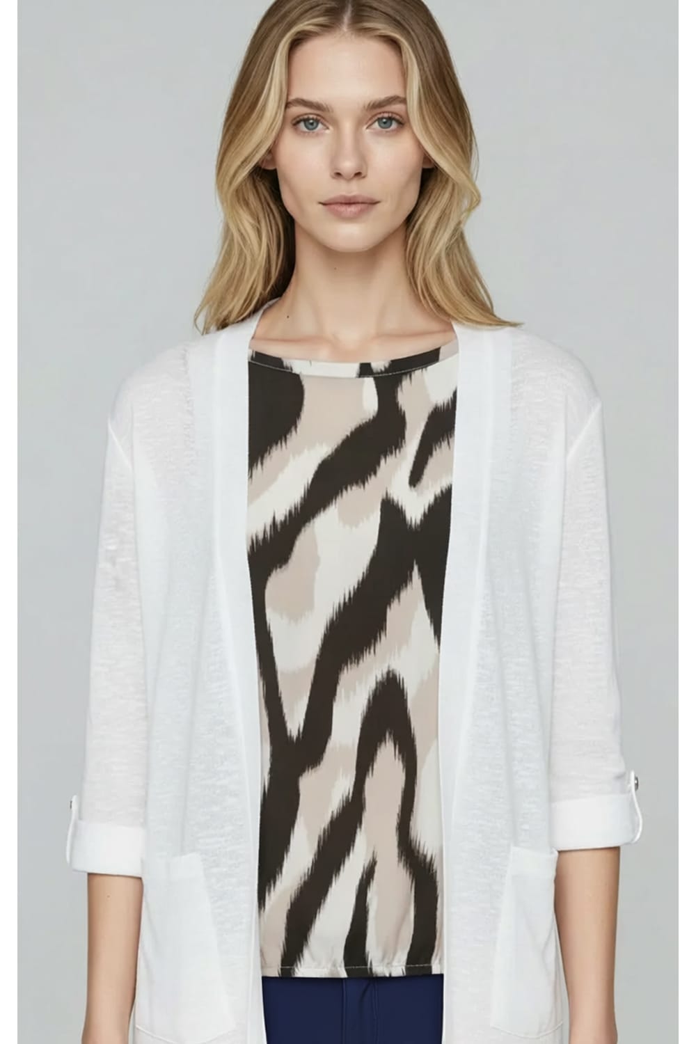 Kartner Turn Up Sleeve Cardigan
