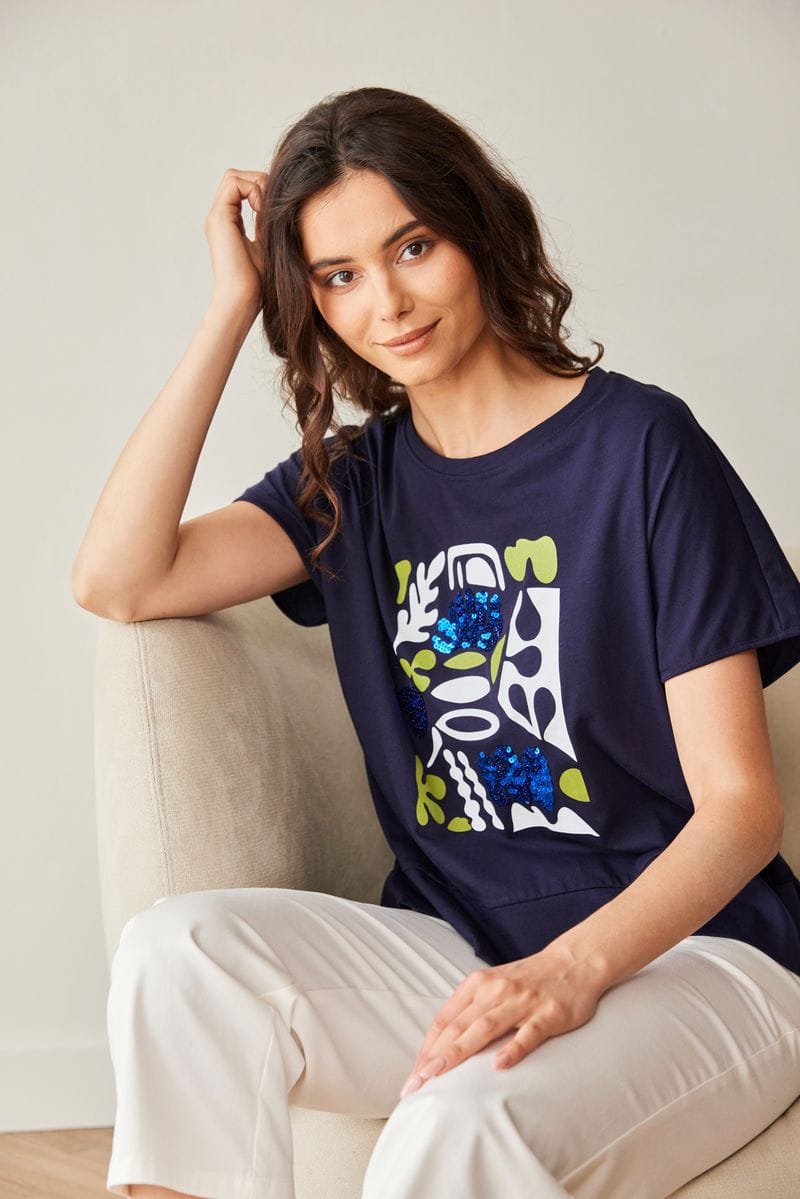 PERUZZI Sequin T-Shirt