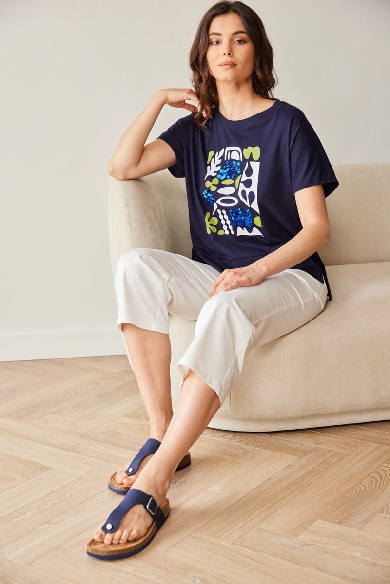 PERUZZI Sequin T-Shirt