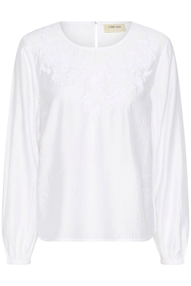 CREAM Embroidered Blouse