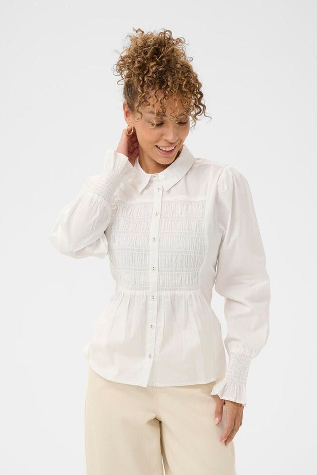 CREAM Smocked Shirt