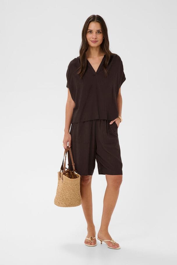 Kaffe Linen Top