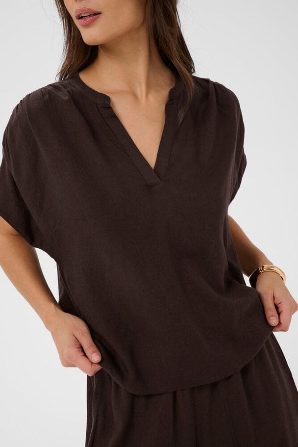 Kaffe Linen Top
