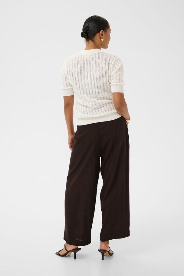 Kaffe Cropped Linen Trouser