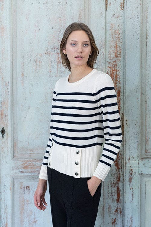 Hongo Nautical Button Knit