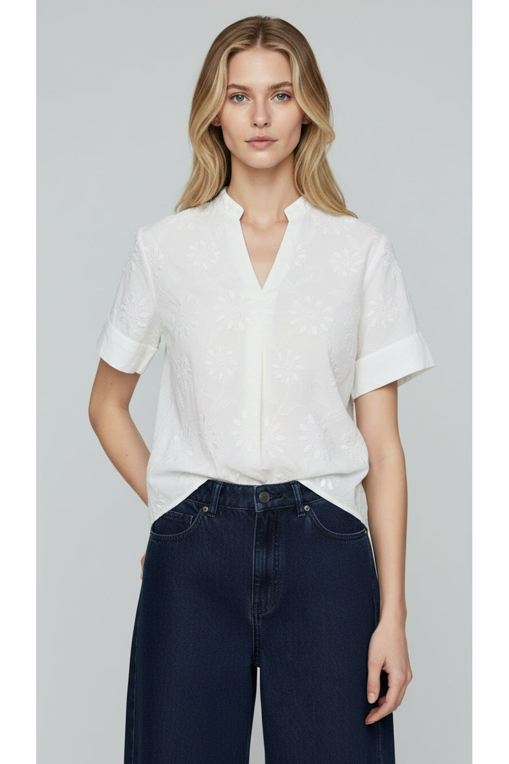 Kartner Floral Stitch Blouse