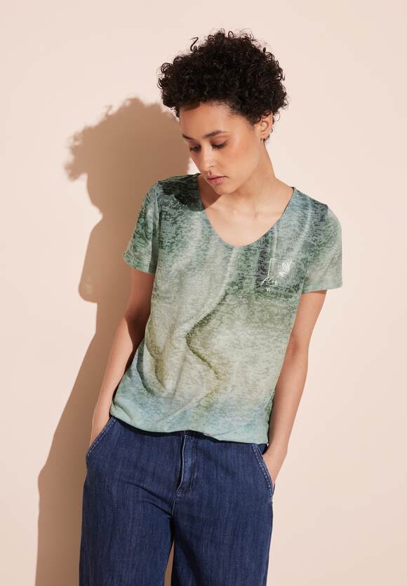 STREET ONE Ombre Print Top