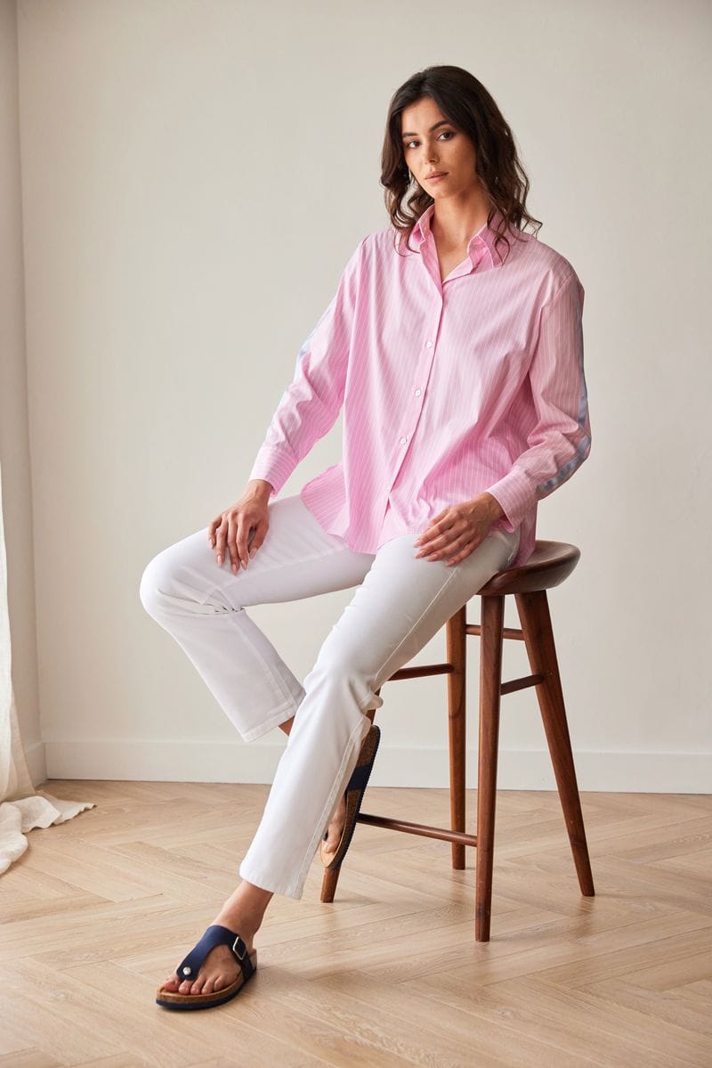 PERUZZI Contrast Stripe Shirt