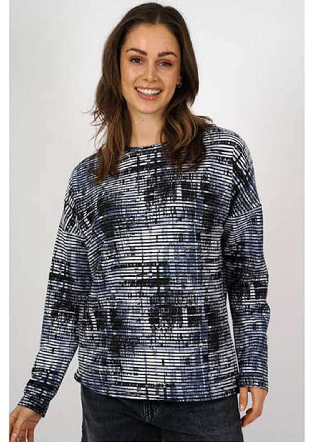 Kartner Print Cowl Top