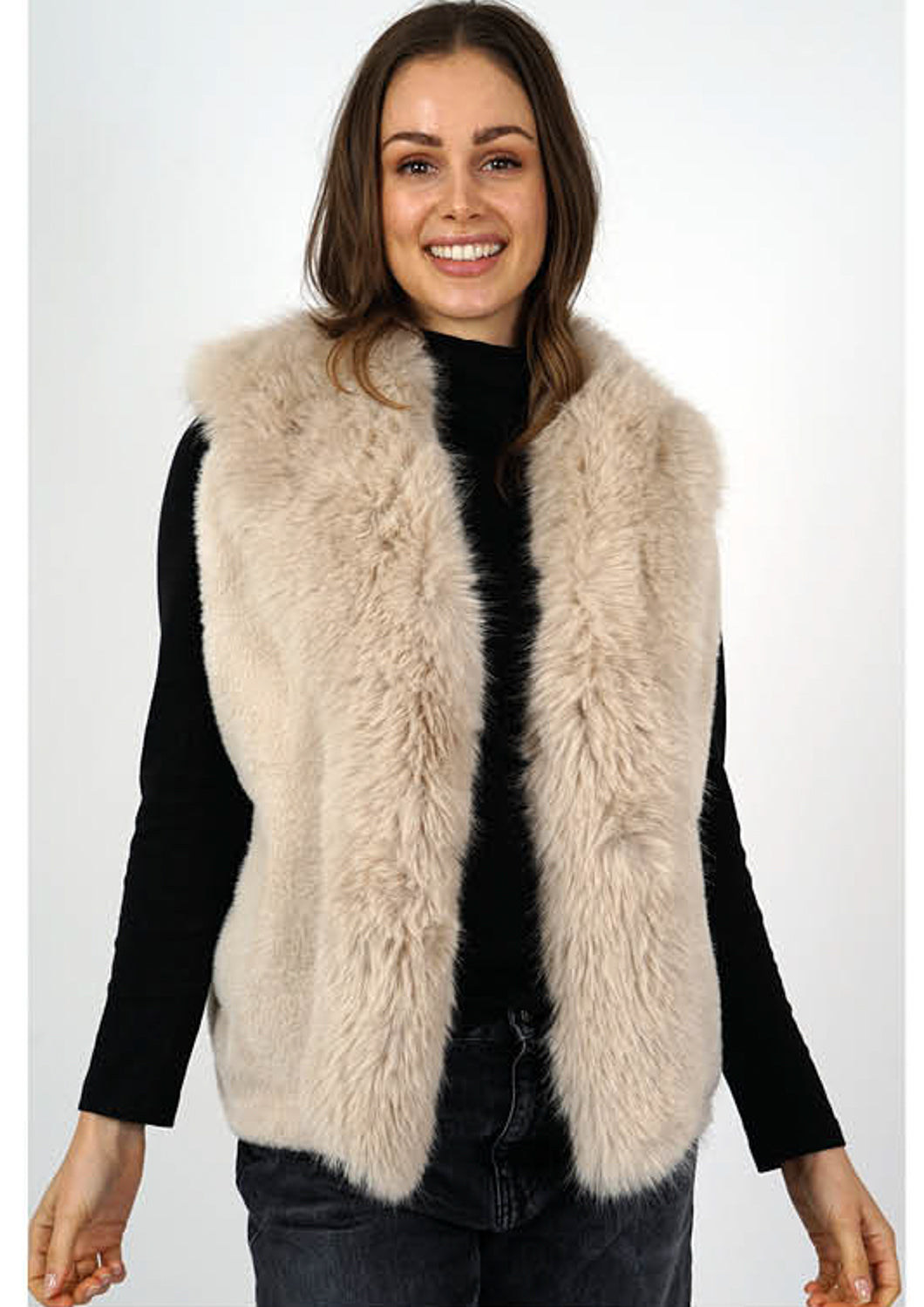 Kartner Faux Fur Knit Gilet