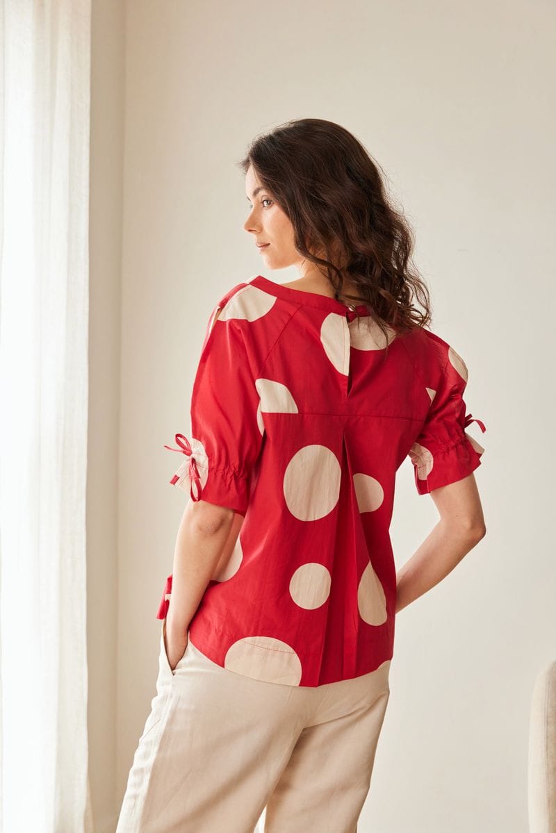 PERUZZI Circle Print Blouse