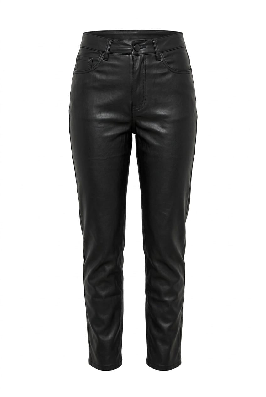 Mom Fit Waxed Jeans