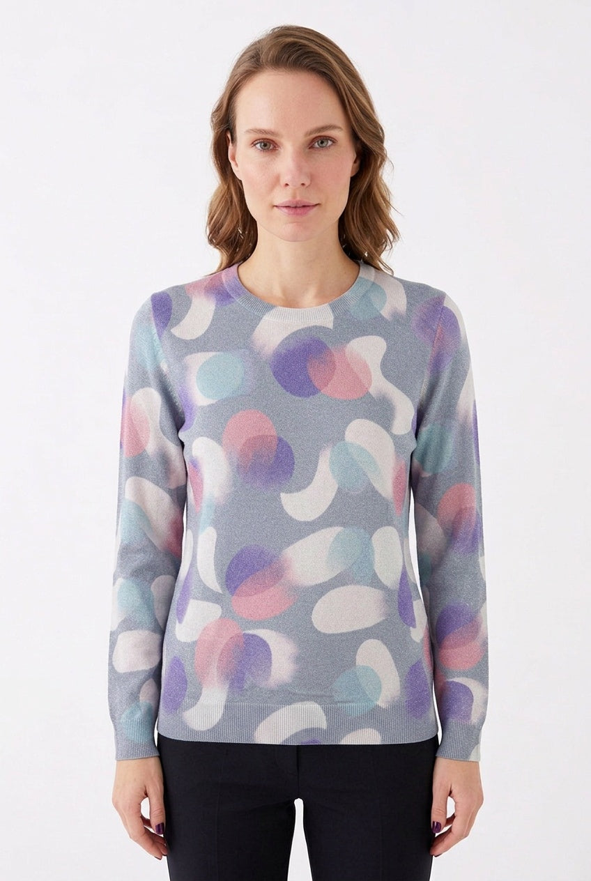 Kartner Print Lurex Knit