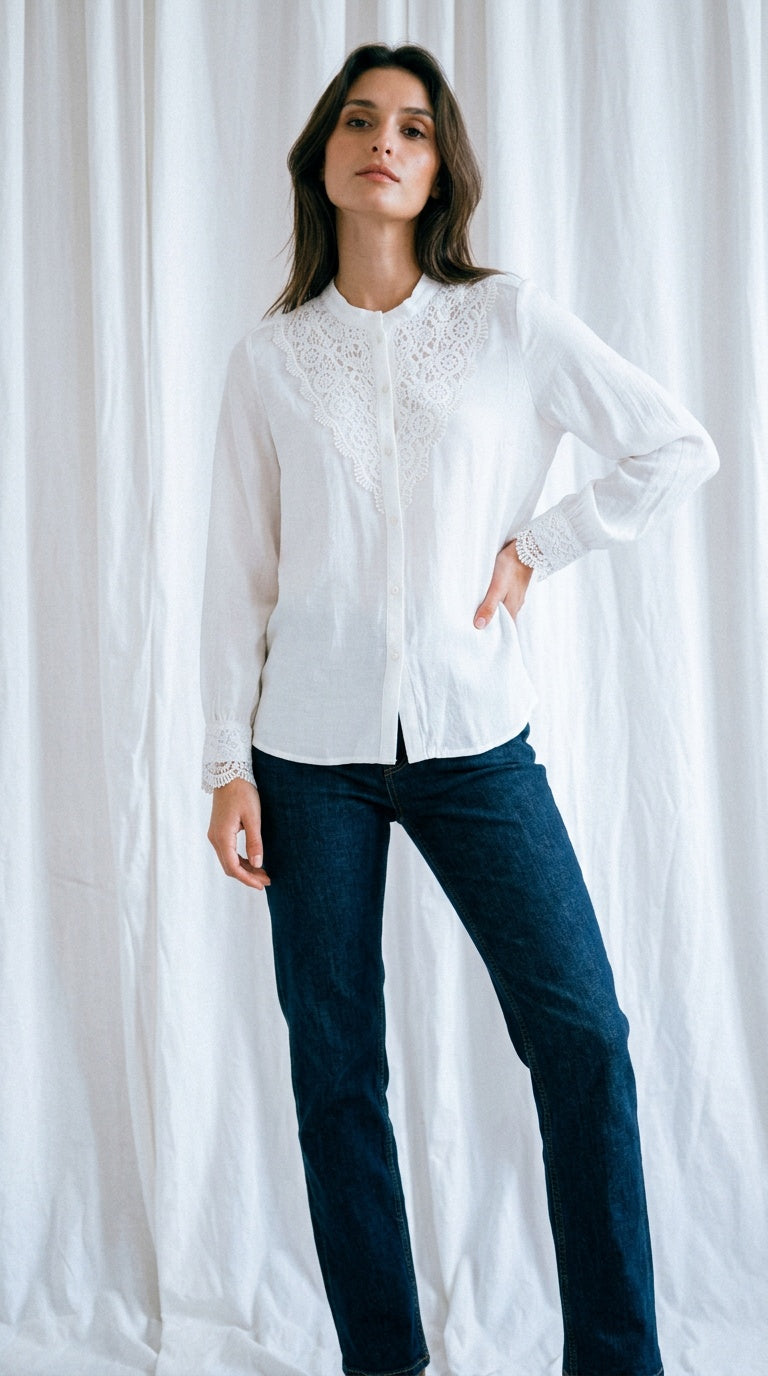 Julie Guerlande Lace Shirt