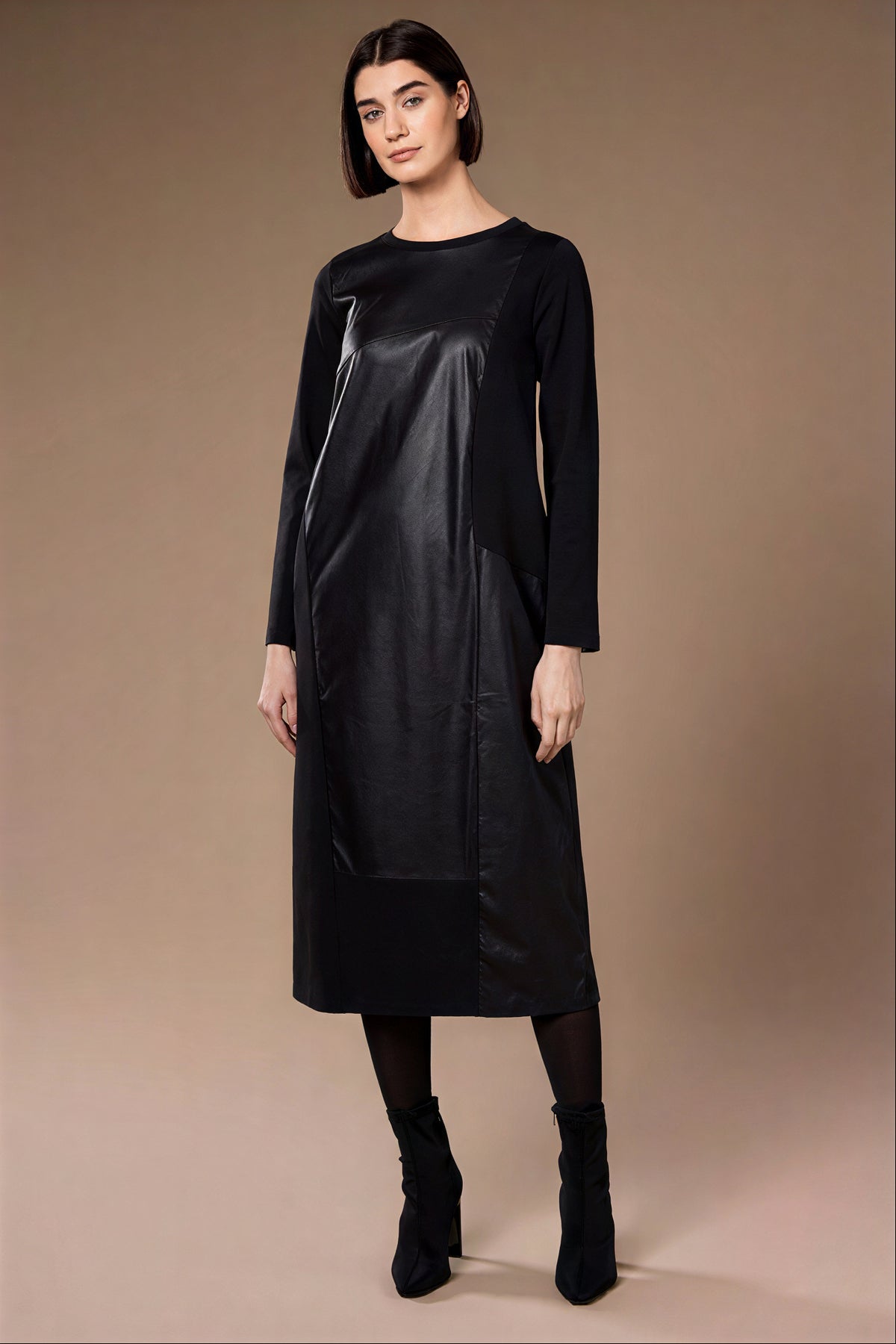 Peruzzi Faux Leather Dress