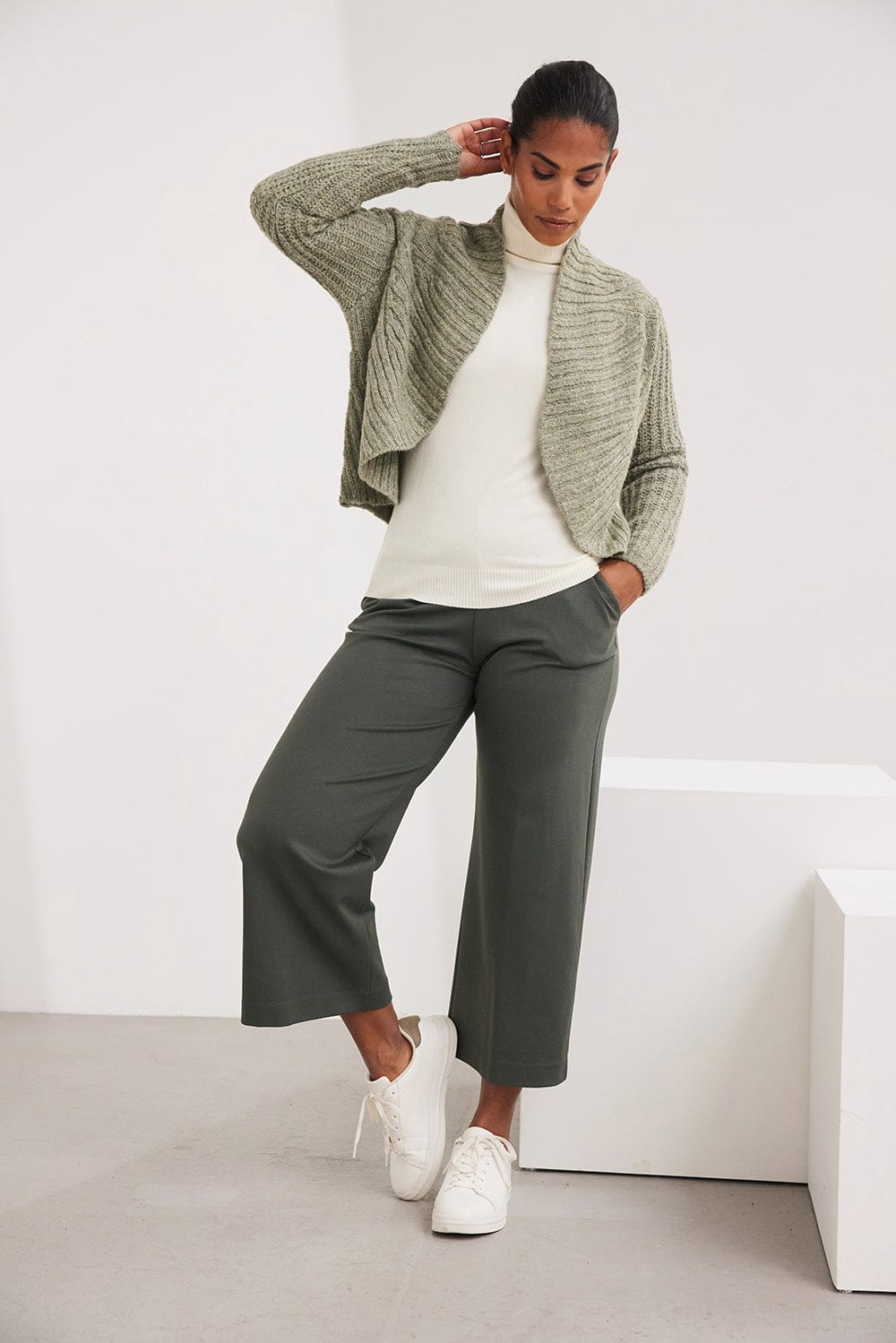 PERUZZI Pull On Wide Leg Trouser