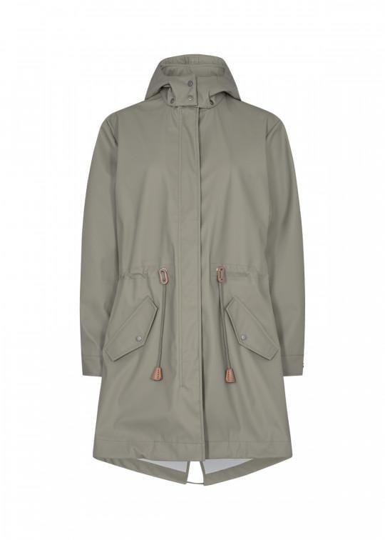 Soyaconcept Drawstring Rain Coat