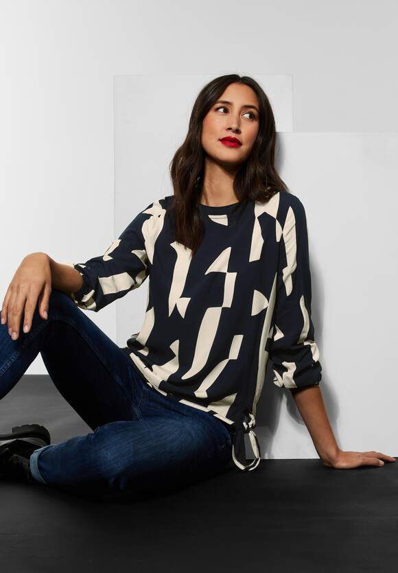 Street One Abstract Print Blouse