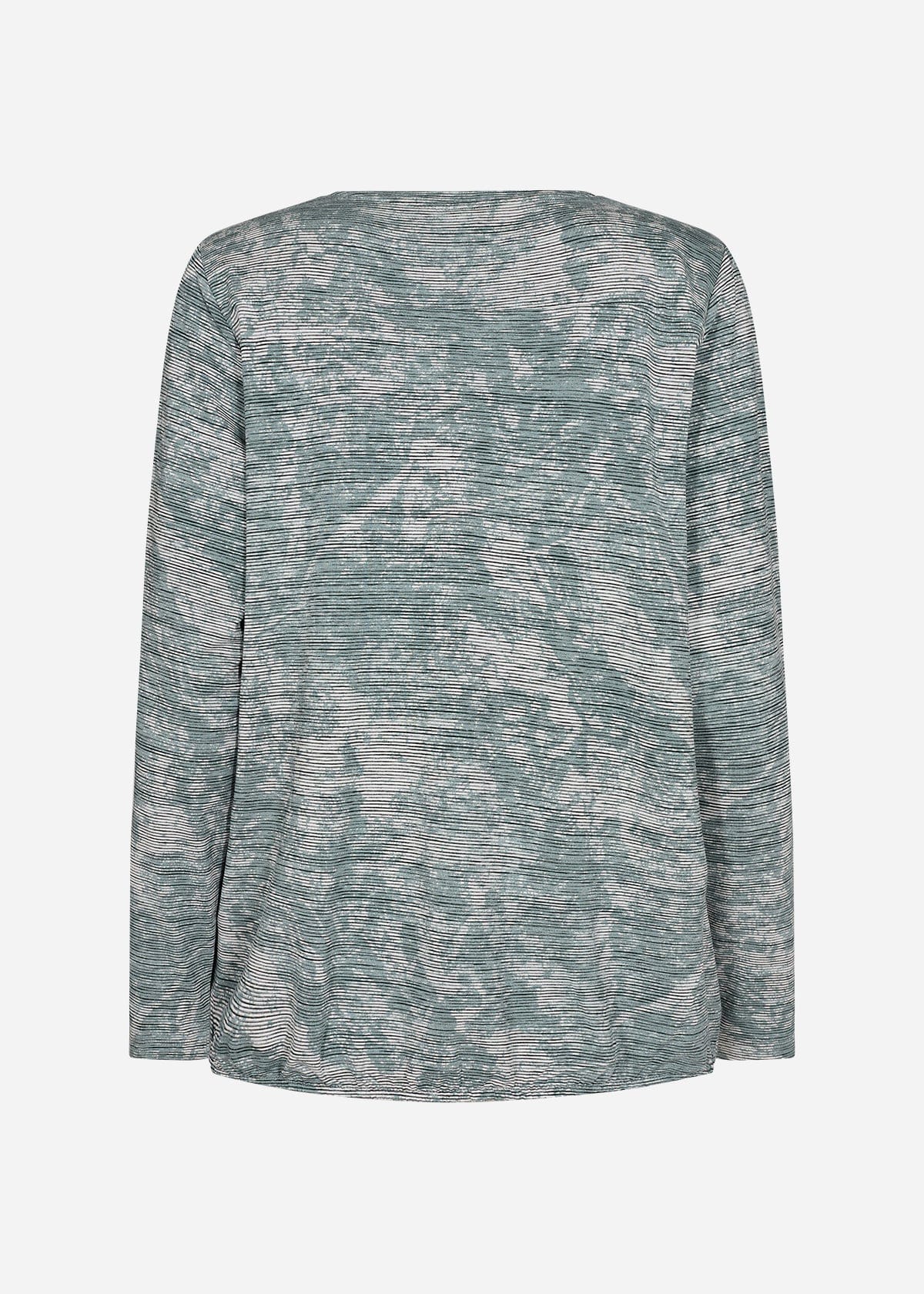Soyaconcept Print Self Stripe Top