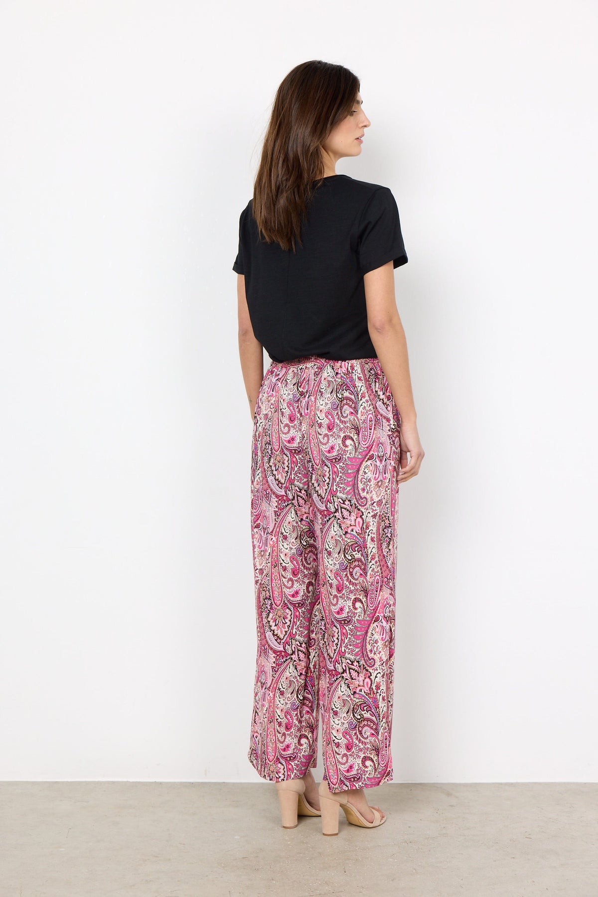 Soyaconcept Cropped wide leg Paisley Trouser