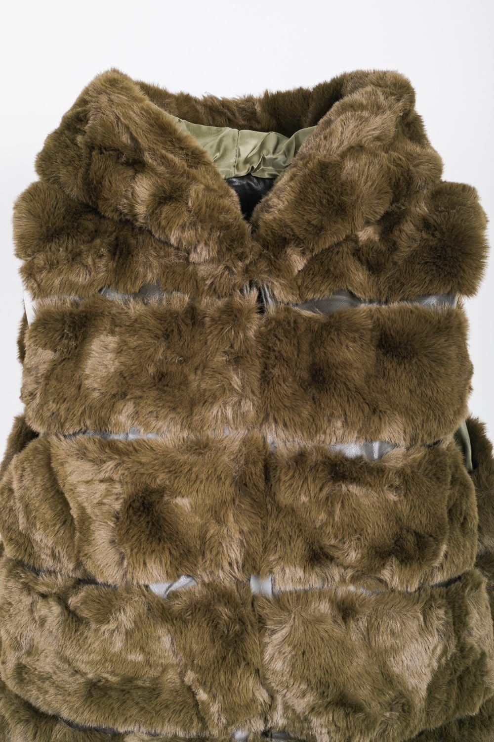 Hooded Faux Fur Gilet