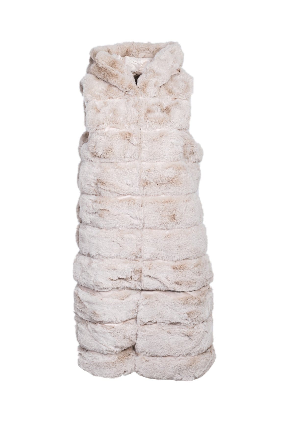 Hooded Faux Fur Gilet