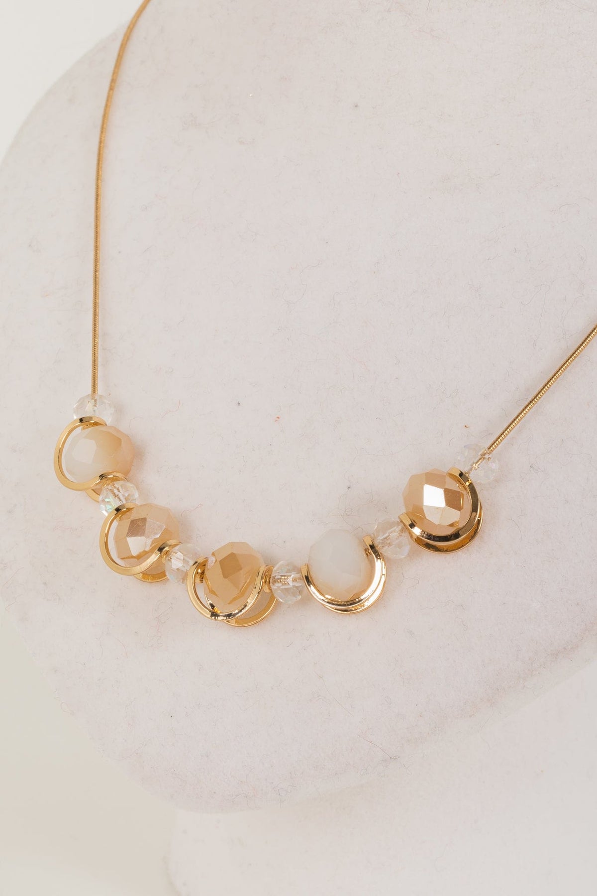 Golden Crystal Necklace