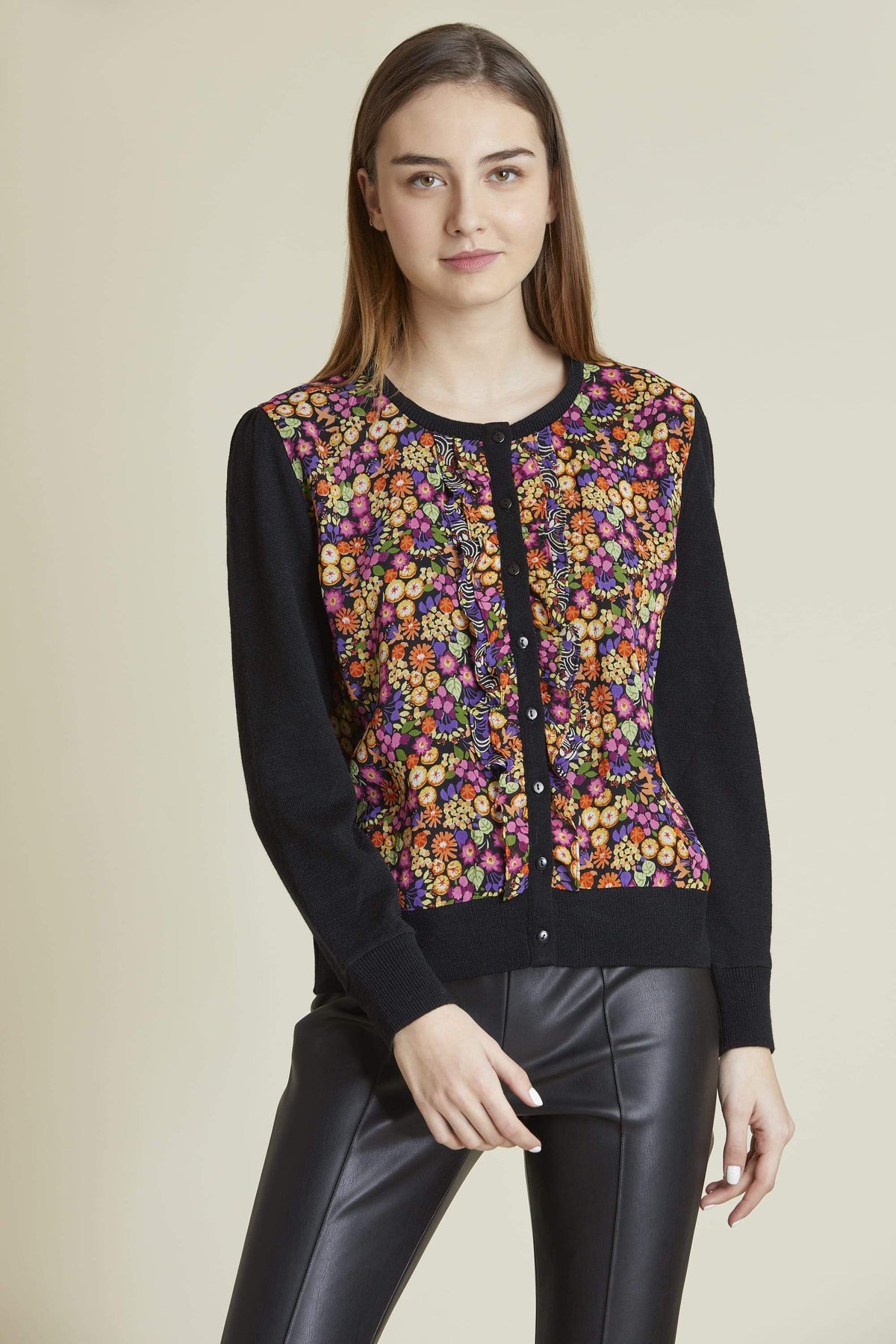 Derhy Floral Print Cardigan