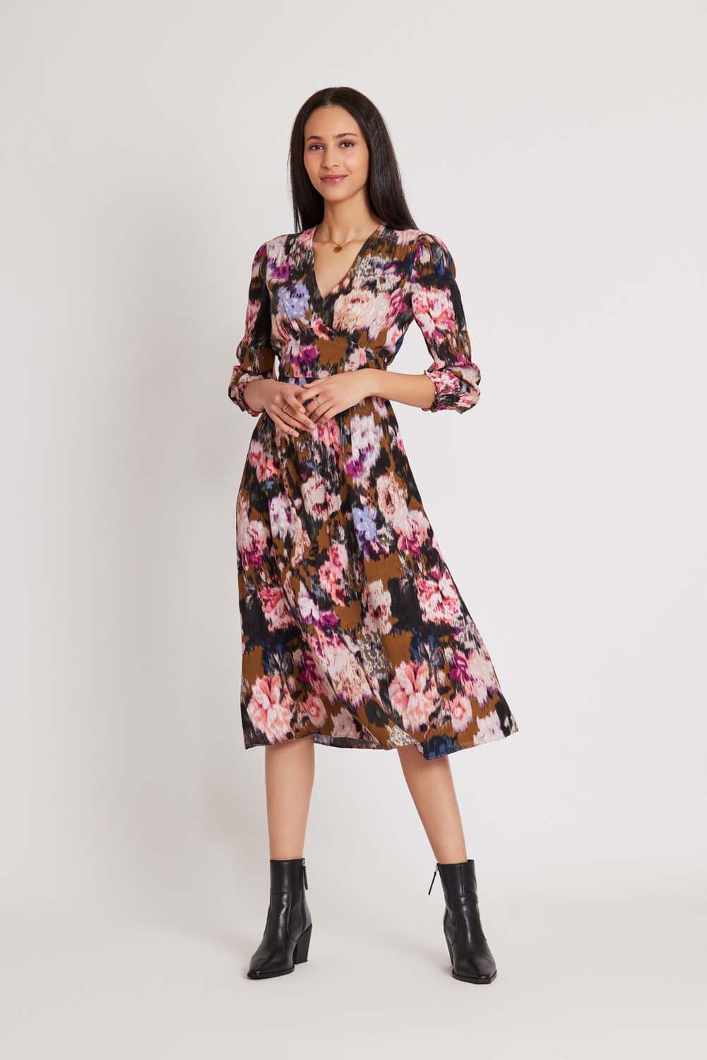 Derhy Impressionist Print Dress